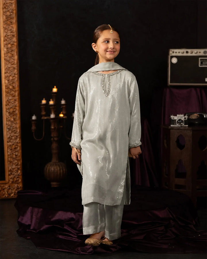 Kids Danedar Chiffon 3PC | 1178 Sha Posh Textile