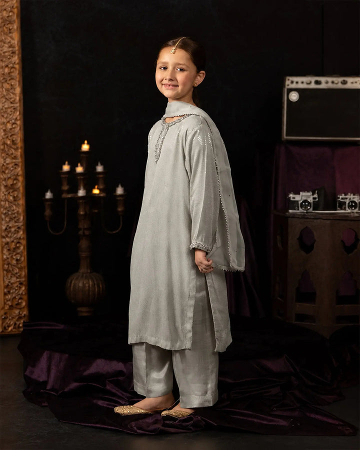 Kids Danedar Chiffon 3PC | 1178 Sha Posh Textile