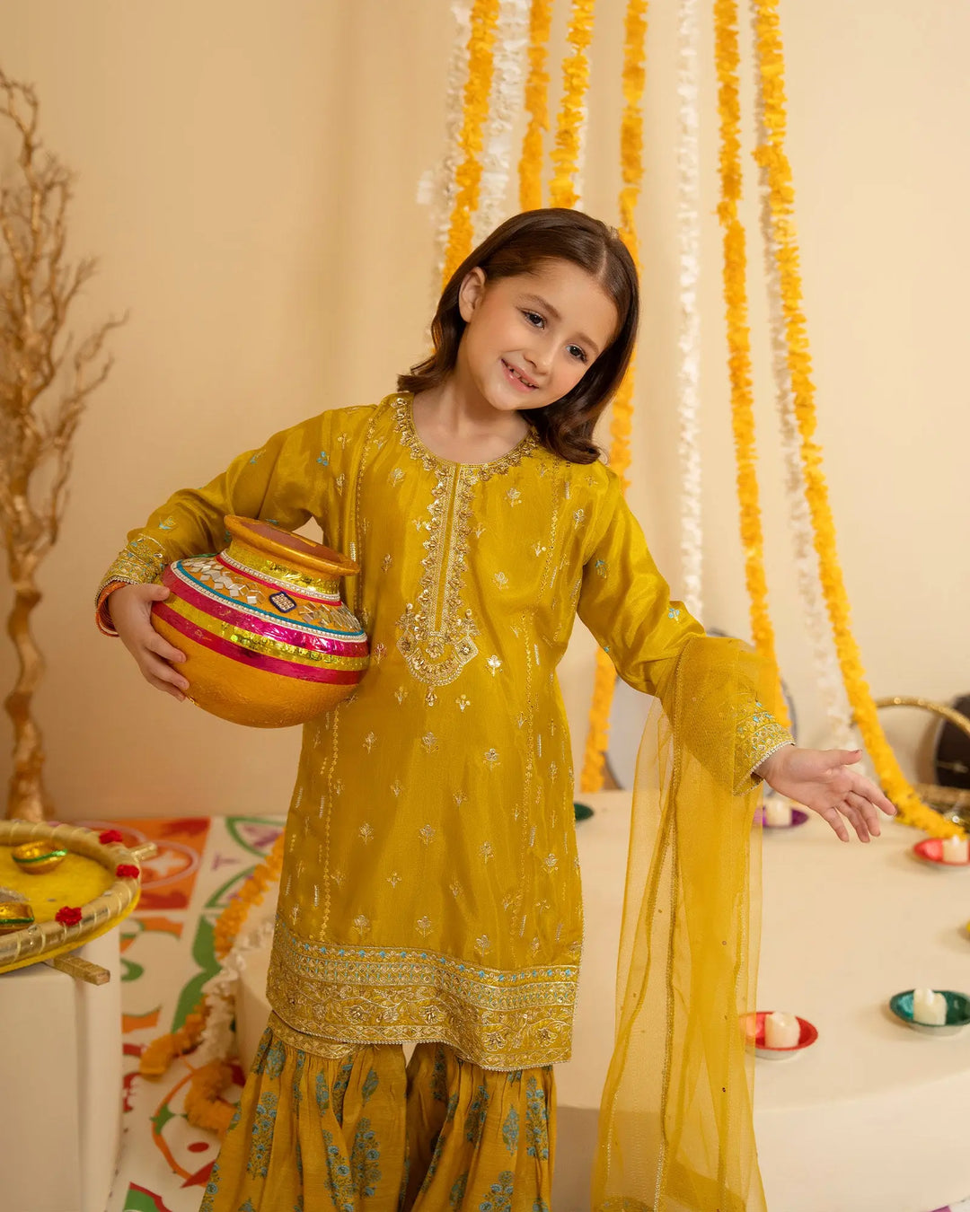 Kids Dull Raw Silk 3PC | 1166 Sha Posh Textile