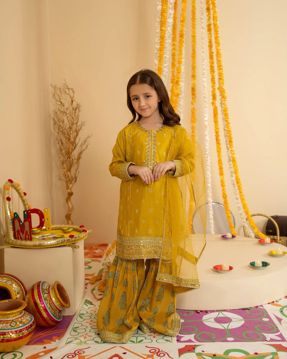 Kids Dull Raw Silk 3PC | 1166 Sha Posh Textile
