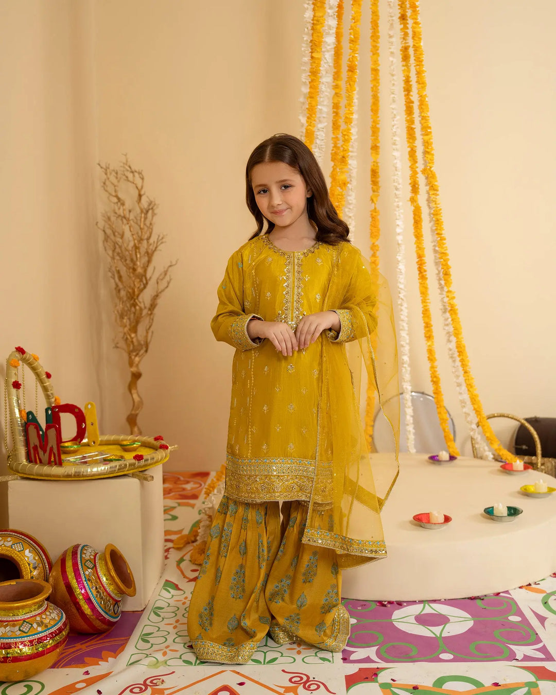 Kids Dull Raw Silk 3PC | 1166 Sha Posh Textile