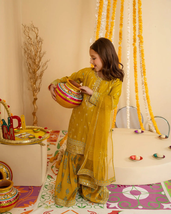 Kids Dull Raw Silk 3PC | 1166 Sha Posh Textile