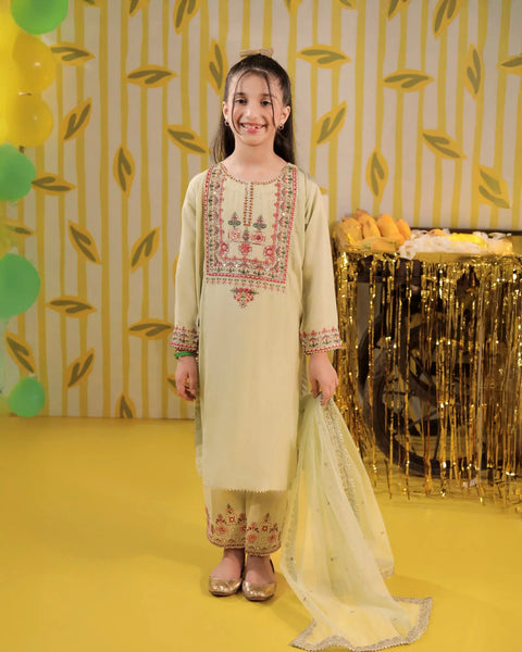Kids Dull Raw Silk 3PC | 2265 Sha Posh Textile