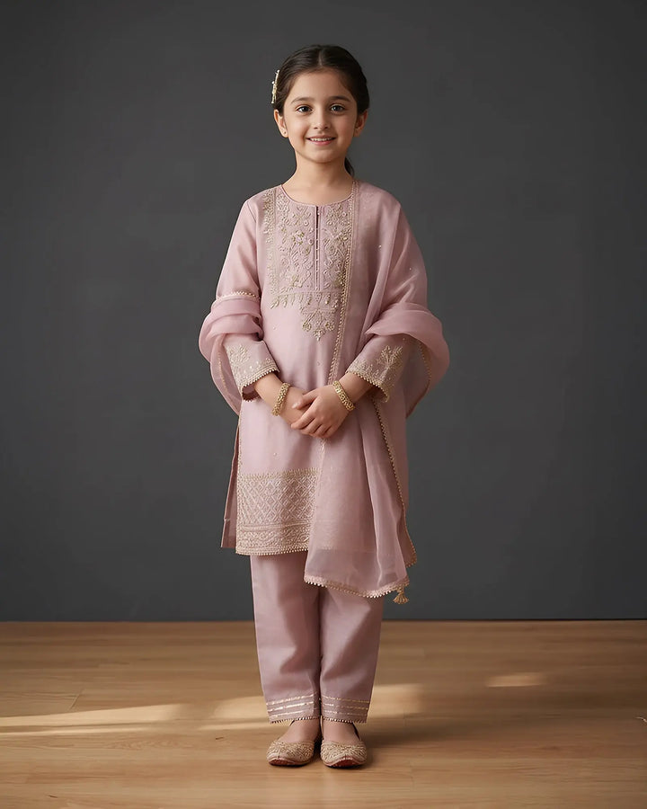 Kids Dull Raw Silk 4PC | 9792 Sha Posh Textile