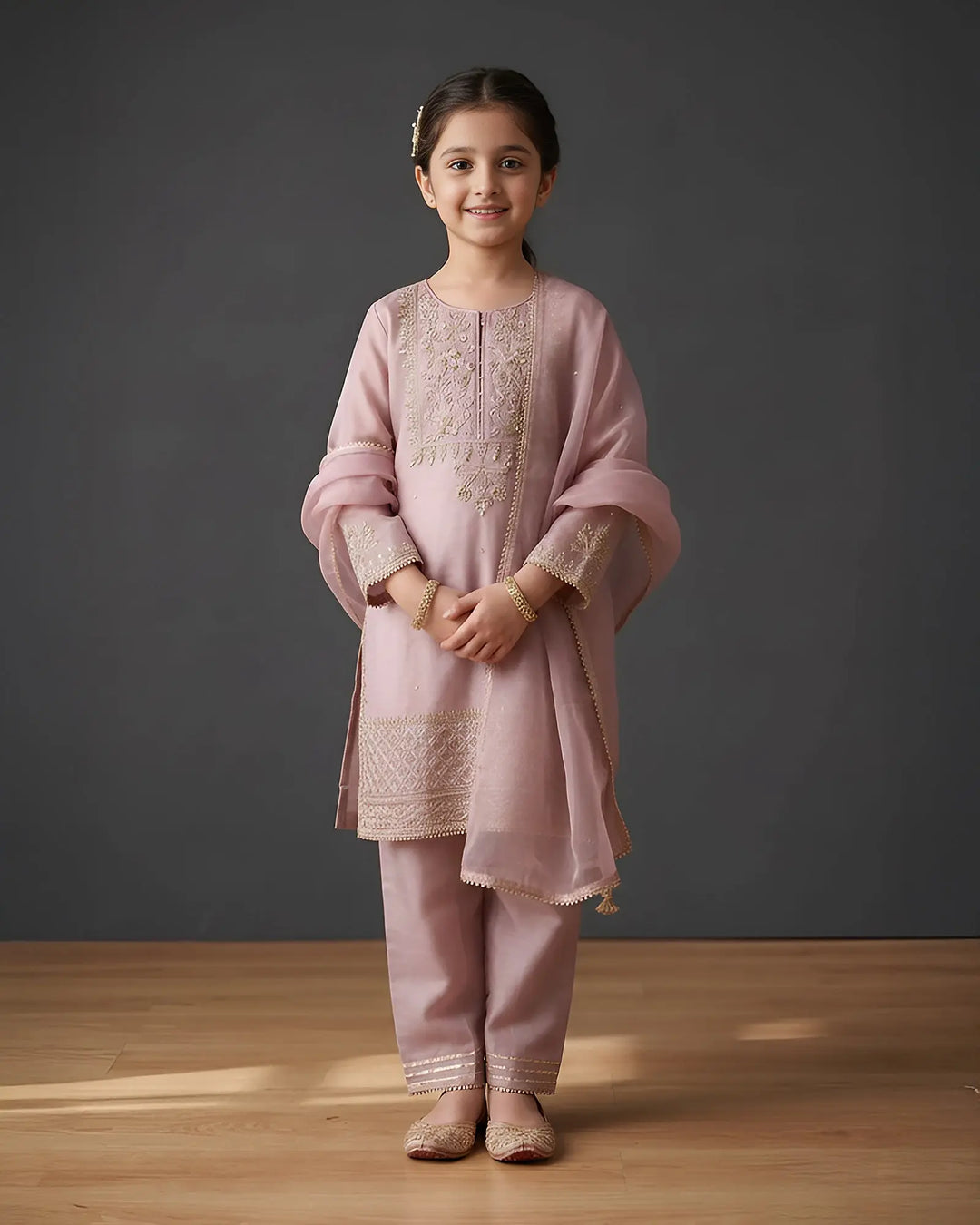 Kids Dull Raw Silk 4PC | 9792 Sha Posh Textile