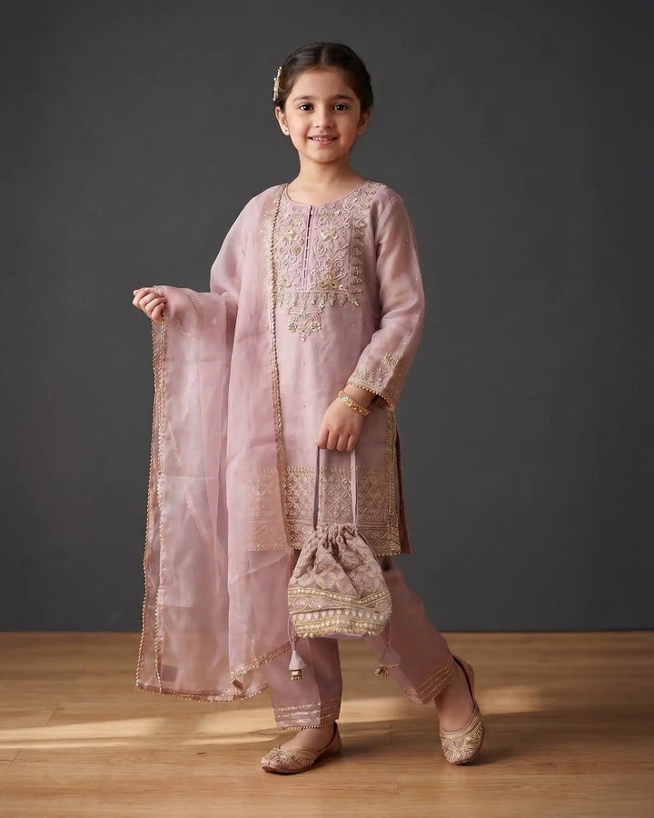 Kids Dull Raw Silk 4PC | 9792 Sha Posh Textile