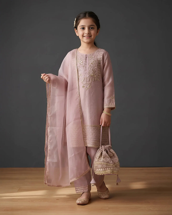 Kids Dull Raw Silk 4PC | 9792 Sha Posh Textile