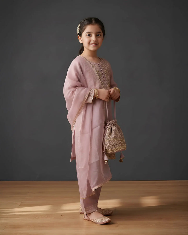 Kids Dull Raw Silk 4PC | 9792 Sha Posh Textile