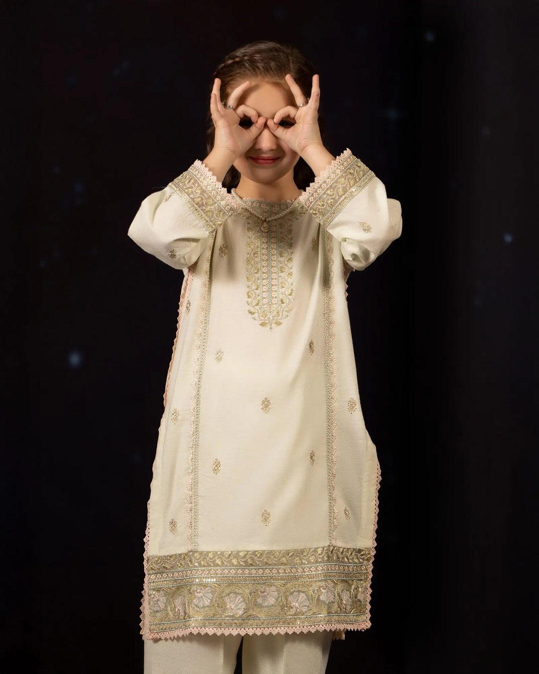 Kids Jacquard Cotton 2PC | 17432 Sha Posh Textile