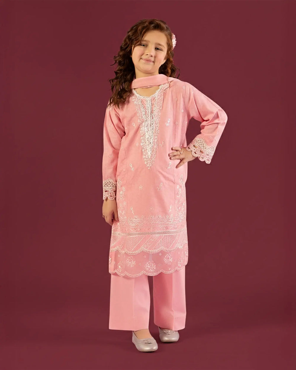 Kids Jacquard Cotton 3PC | 439 Sha Posh Textile