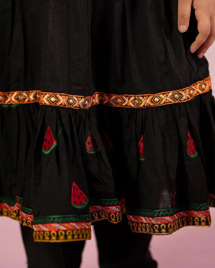 Kids Jacquard Cotton Frock | 17450 Sha Posh Textile