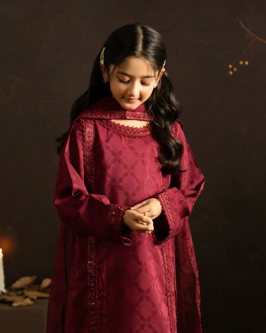 Kids Jacquard Cotton Viscose 3PC | 17492 Sha Posh Textile