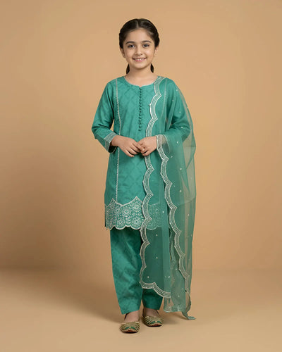 Kids Jacquard Cotton Viscose 3PC | 17494 Sha Posh Textile