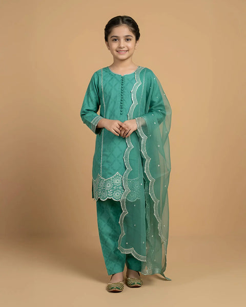 Kids Jacquard Cotton Viscose 3PC | 17494 Sha Posh Textile