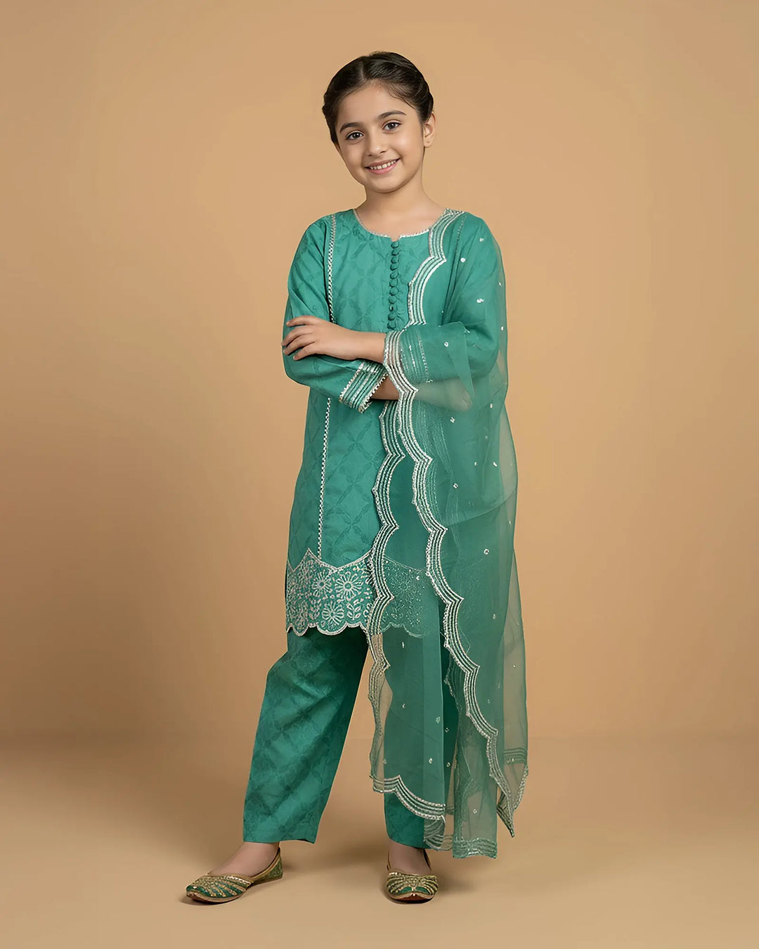 Kids Jacquard Cotton Viscose 3PC | 17494 Sha Posh Textile