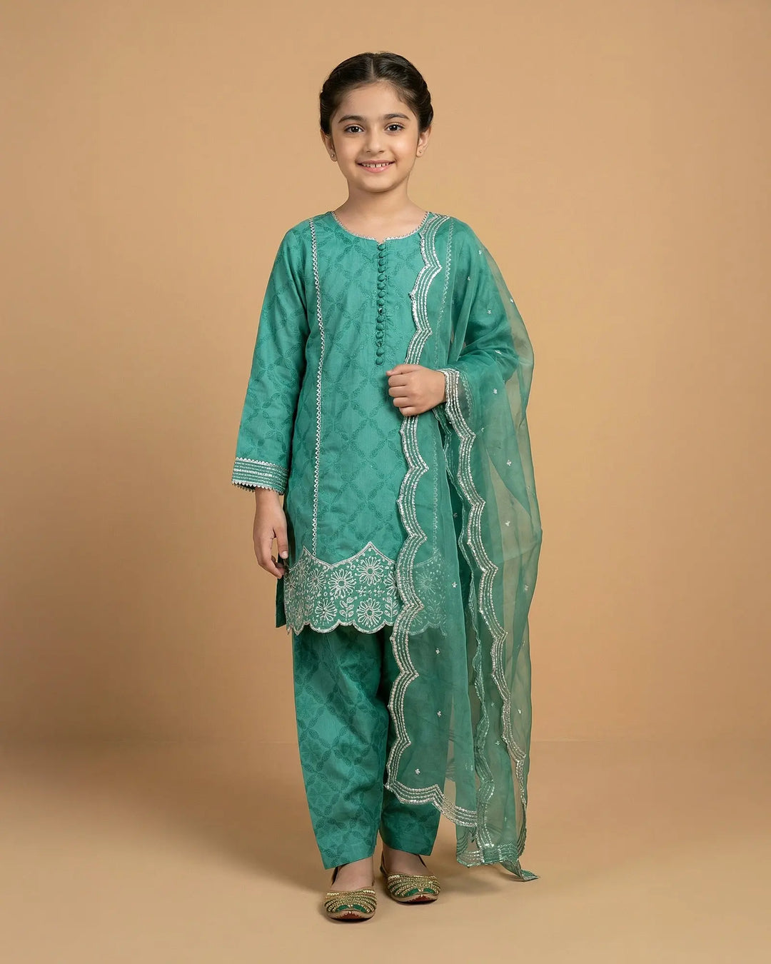 Kids Jacquard Cotton Viscose 3PC | 17494 Sha Posh Textile