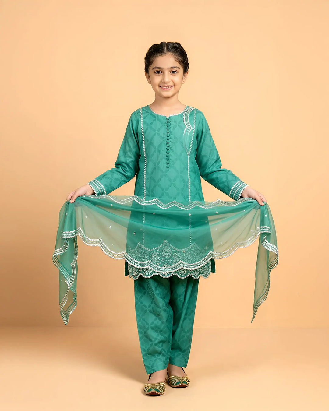 Kids Jacquard Cotton Viscose 3PC | 17494 Sha Posh Textile