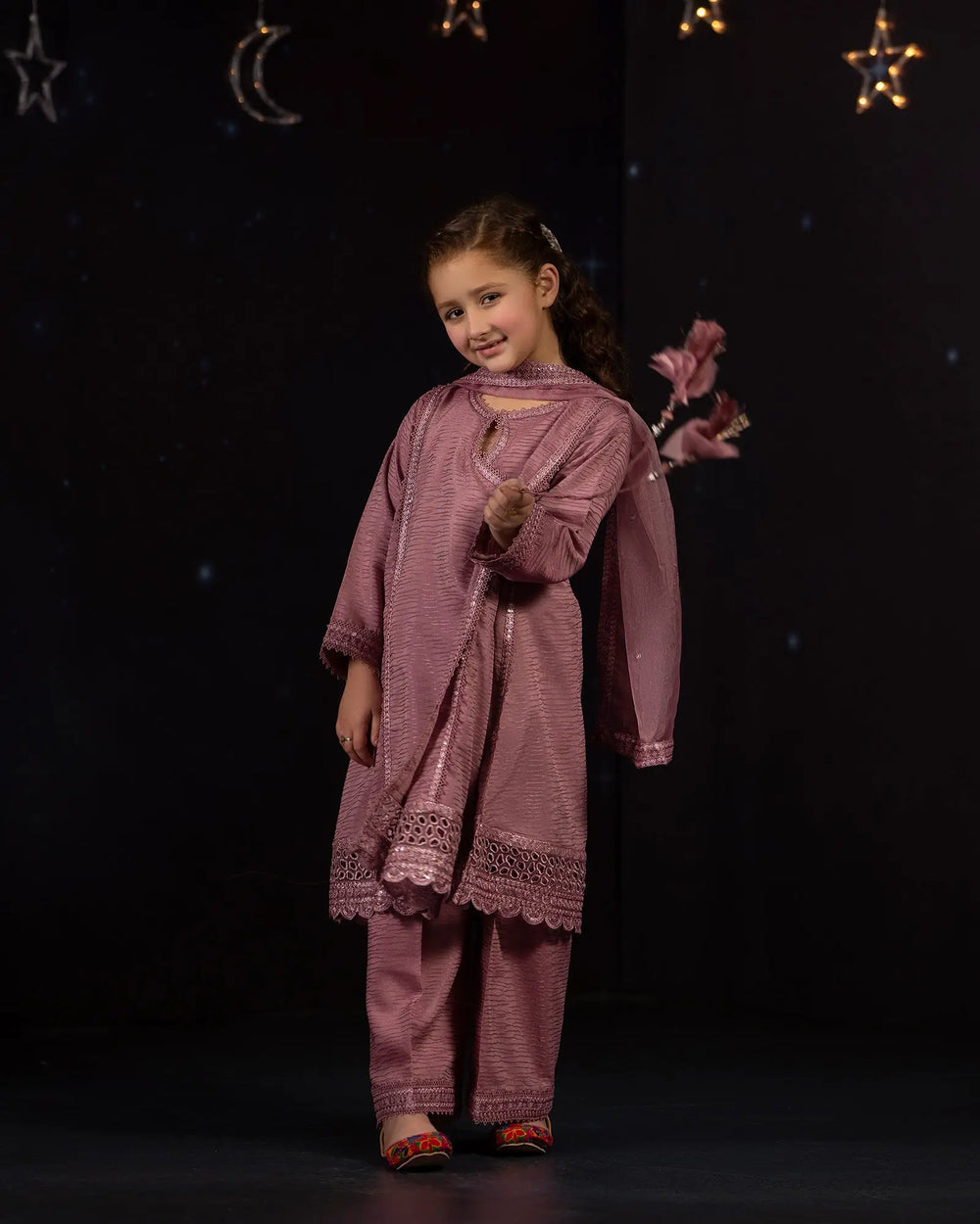 Kids Jacquard Cotton Viscose Frock | 17410 Sha Posh Textile
