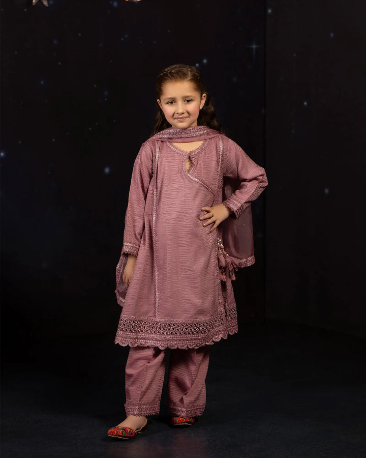 Kids Jacquard Cotton Viscose Frock | 17410 Sha Posh Textile