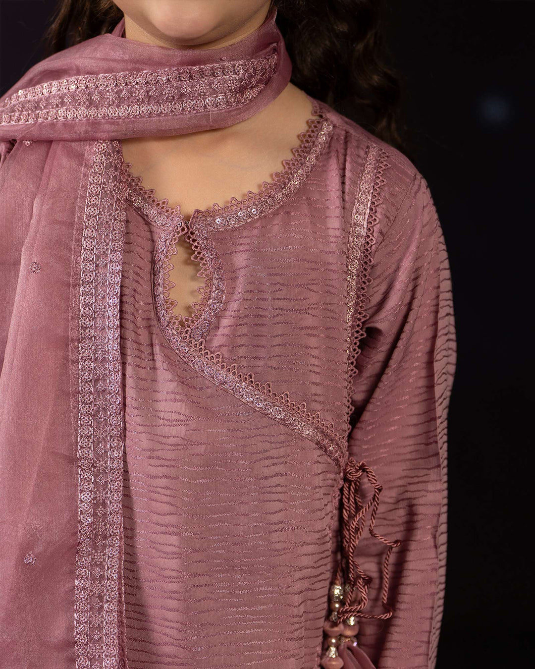 Kids Jacquard Cotton Viscose Frock | 17410 Sha Posh Textile