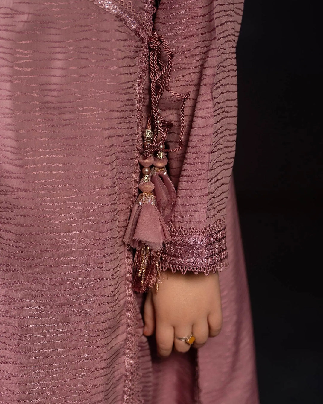 Kids Jacquard Cotton Viscose Frock | 17410 Sha Posh Textile