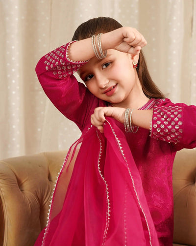 Kids Jacquard Viscose 3PC | 1330 Sha Posh Textile
