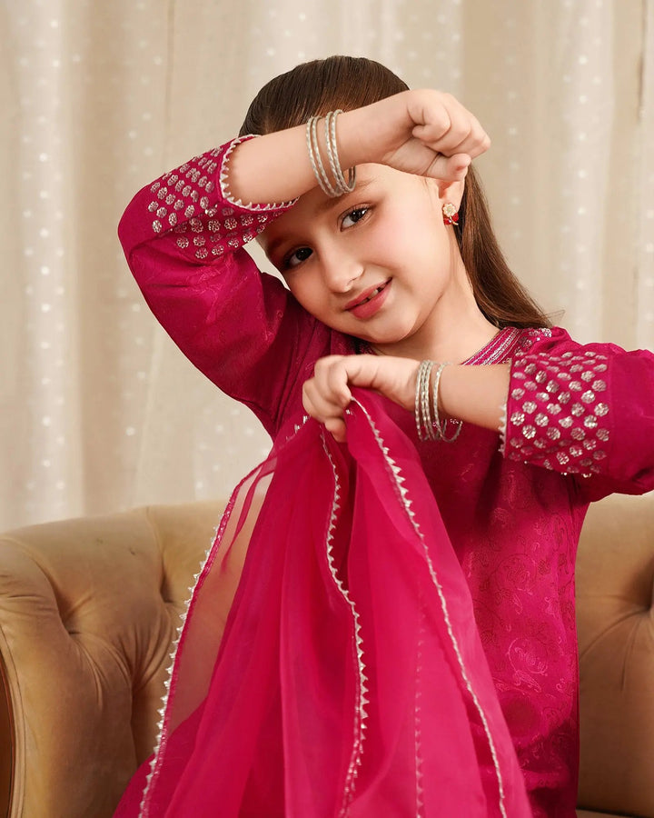 Kids Jacquard Viscose 3PC | 1330 Sha Posh Textile