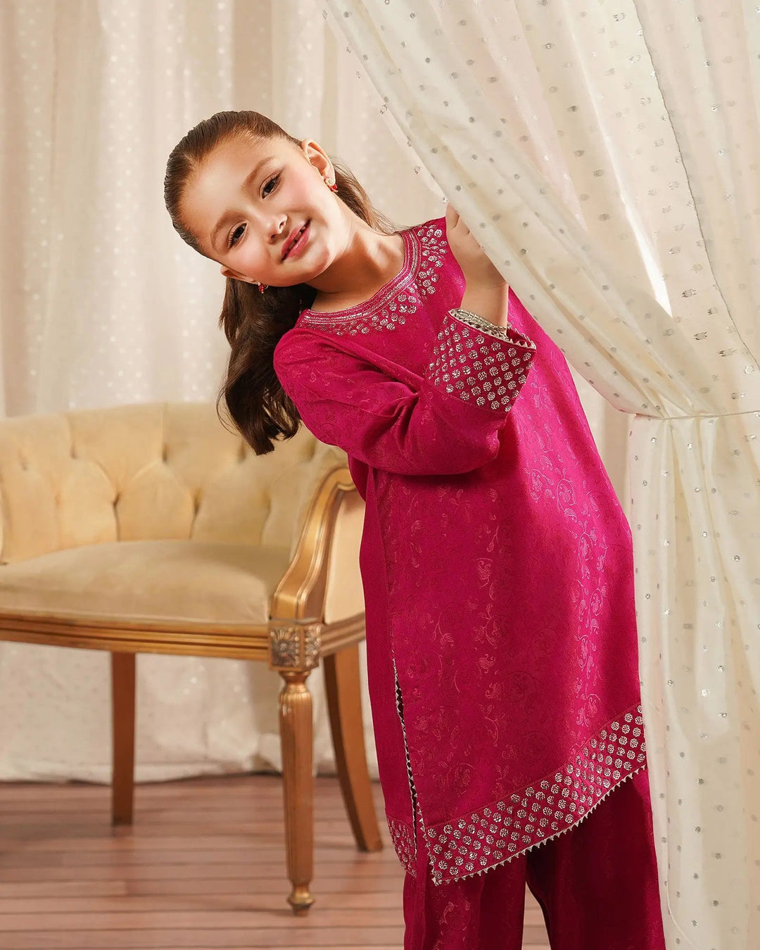 Kids Jacquard Viscose 3PC | 1330 Sha Posh Textile