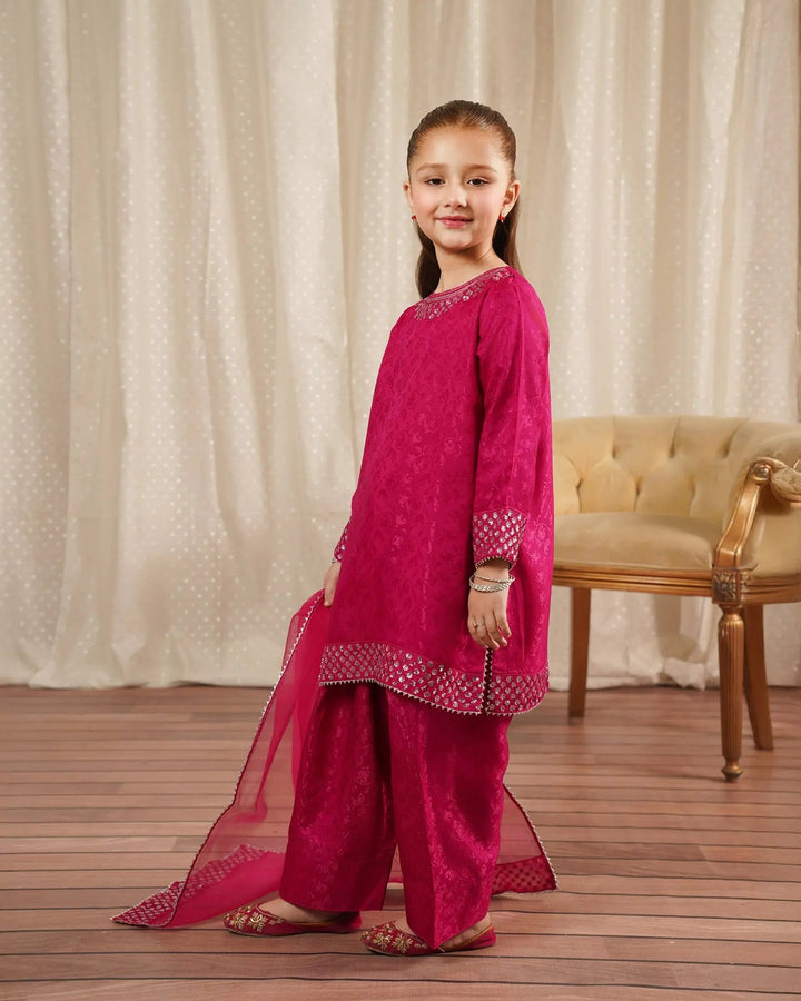 Kids Jacquard Viscose 3PC | 1330 Sha Posh Textile