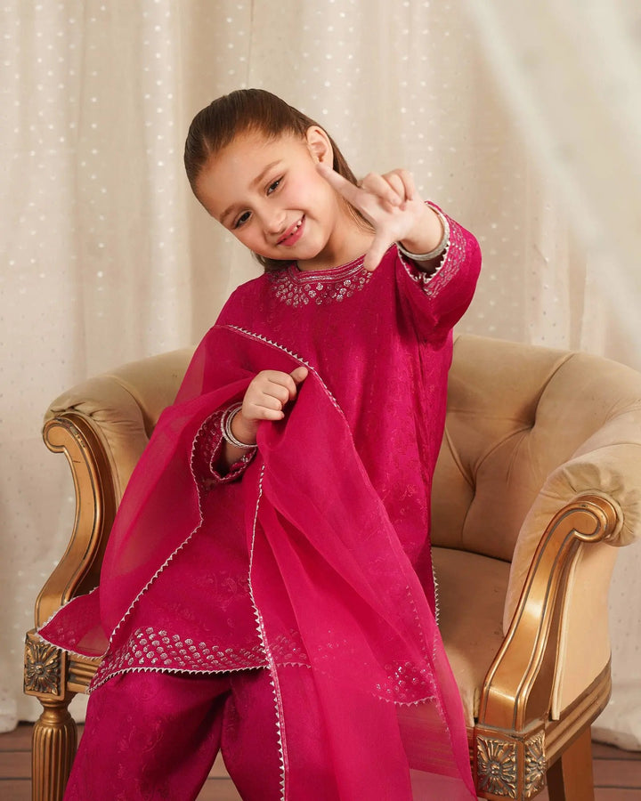 Kids Jacquard Viscose 3PC | 1330 Sha Posh Textile