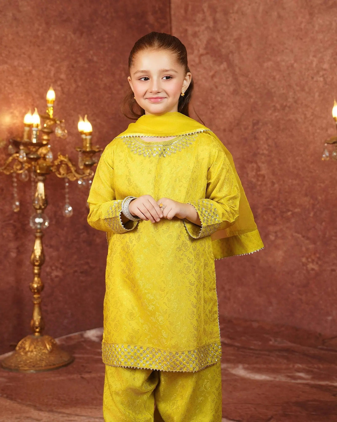 Kids Jacquard Viscose 3PC | 1330 Sha Posh Textile