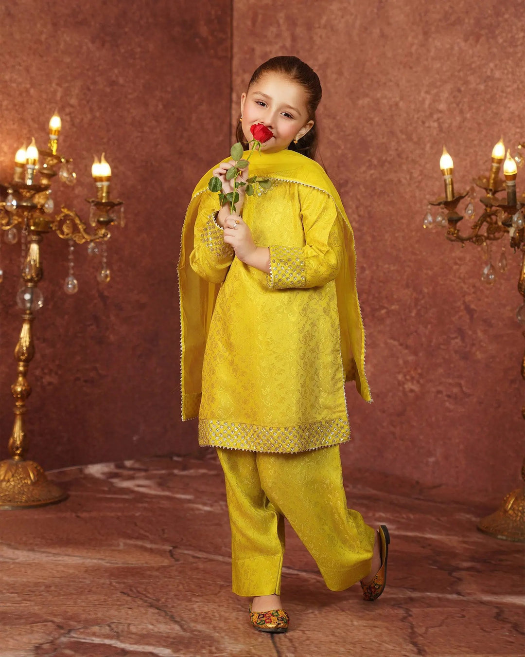 Kids Jacquard Viscose 3PC | 1330 Sha Posh Textile