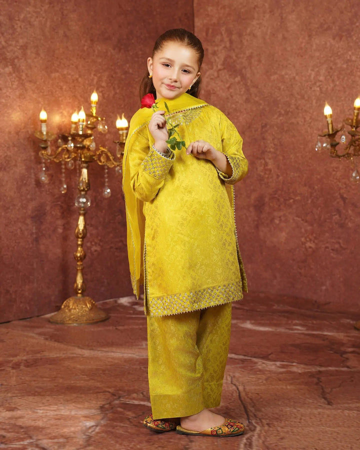 Kids Jacquard Viscose 3PC | 1330 Sha Posh Textile