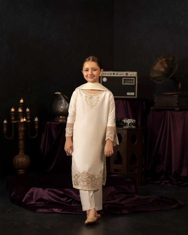Kids Korean Raw Silk 3PC | 1204 Sha Posh Textile