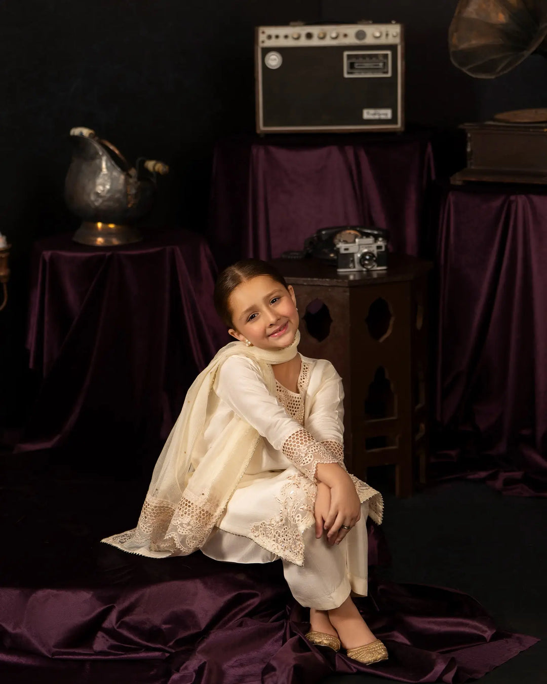 Kids Korean Raw Silk 3PC | 1204 Sha Posh Textile