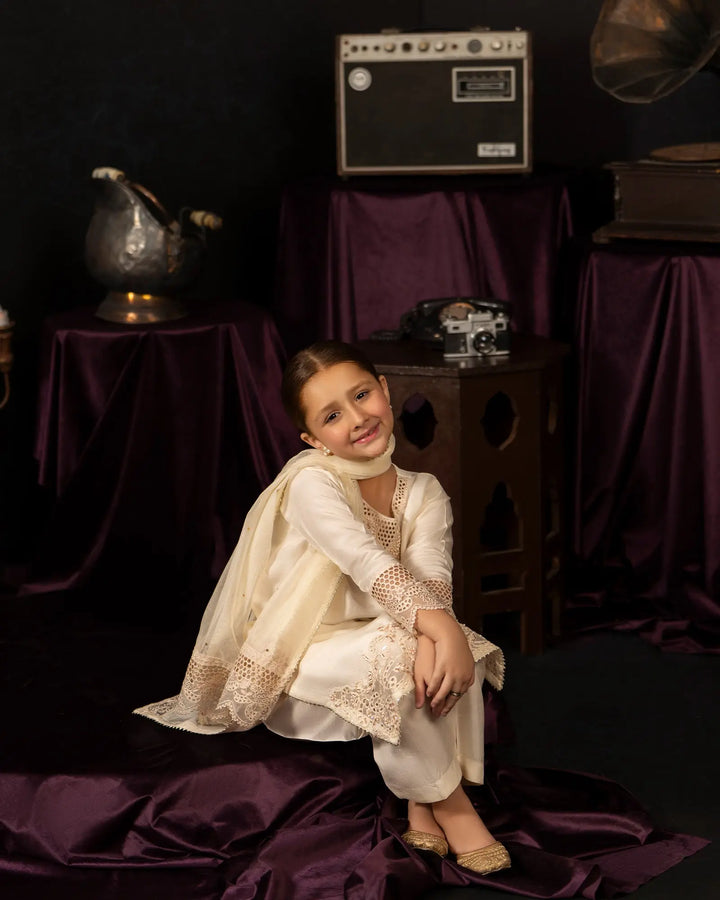 Kids Korean Raw Silk 3PC | 1204 Sha Posh Textile