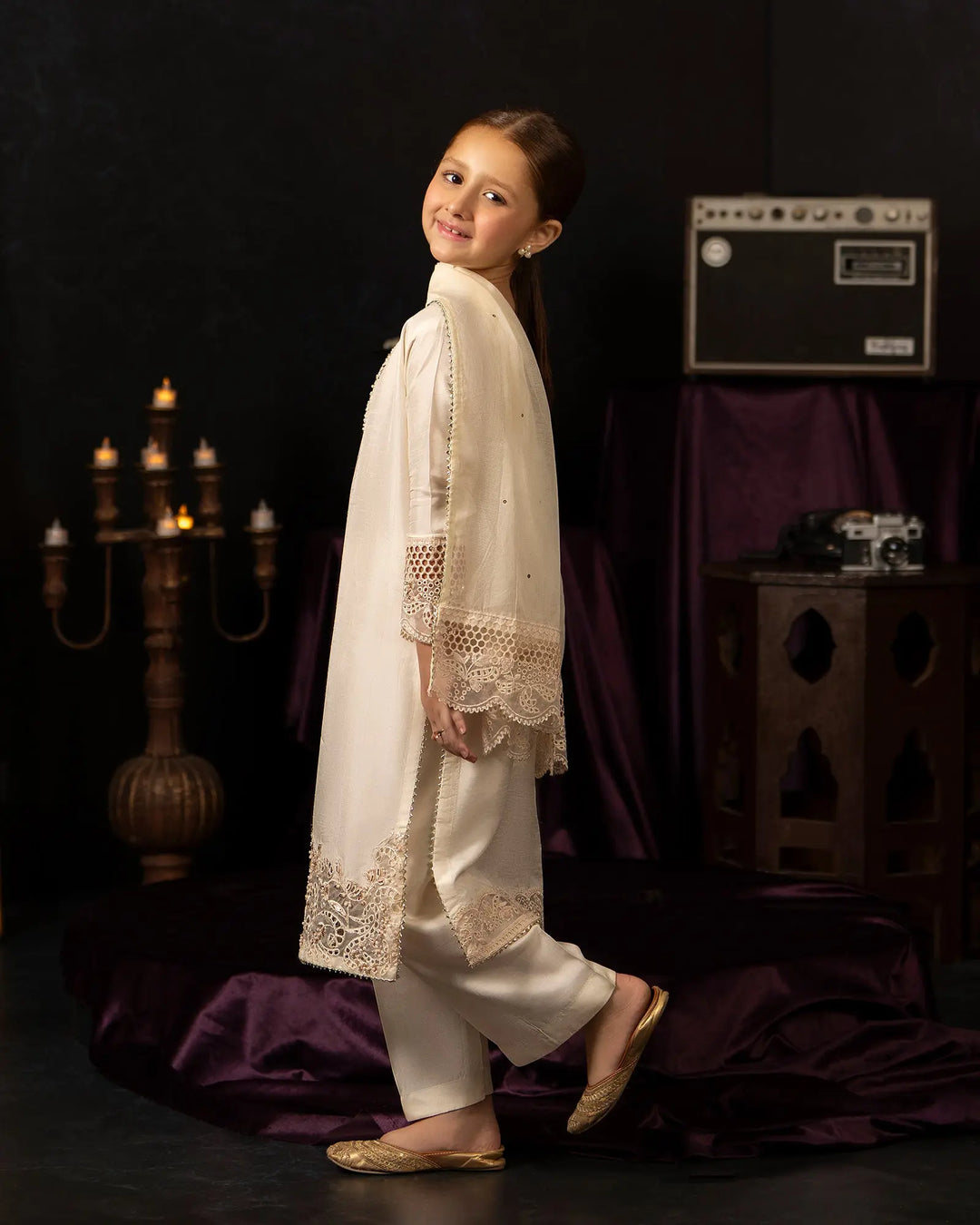 Kids Korean Raw Silk 3PC | 1204 Sha Posh Textile