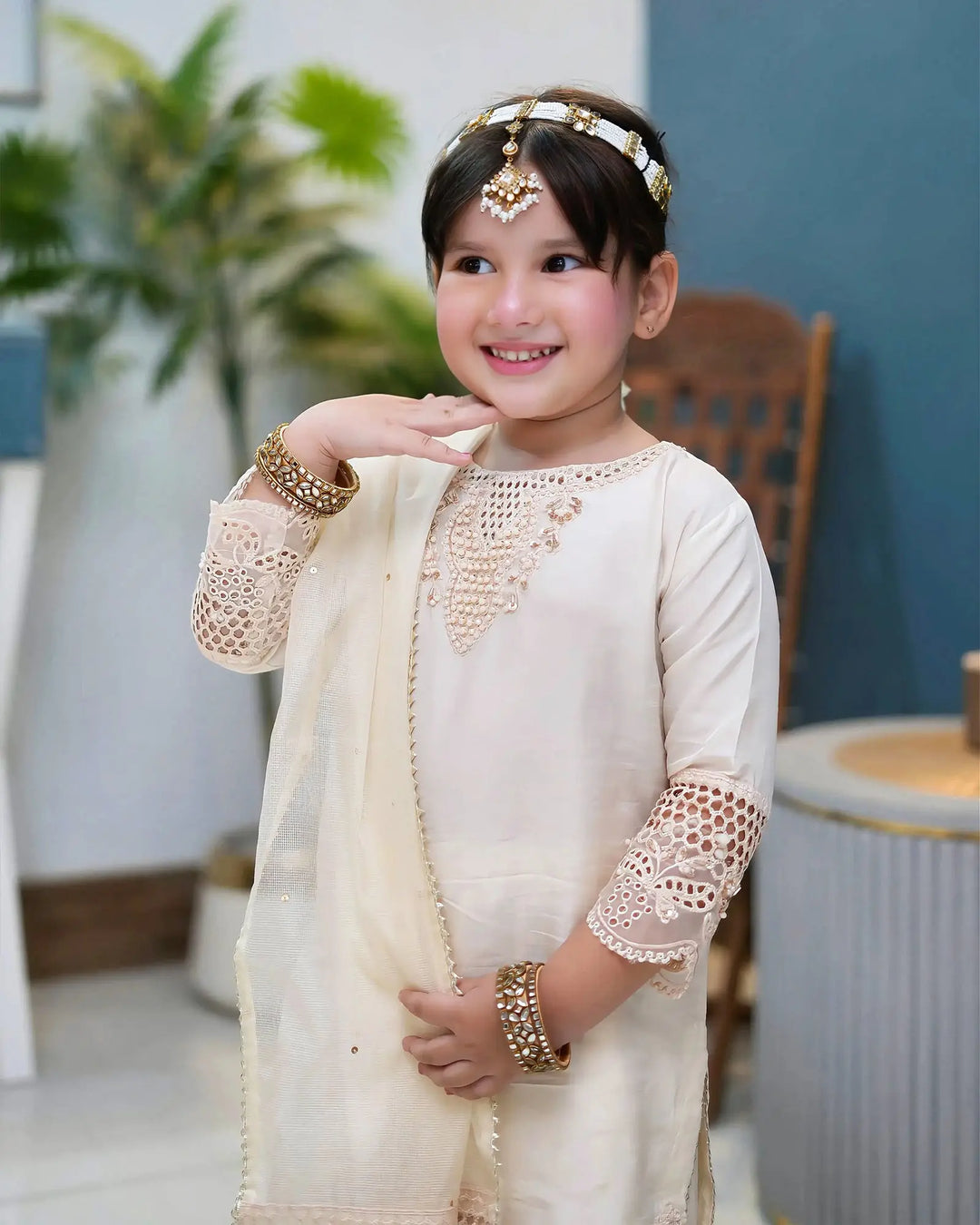 Kids Korean Raw Silk 3PC | 1204 Sha Posh Textile