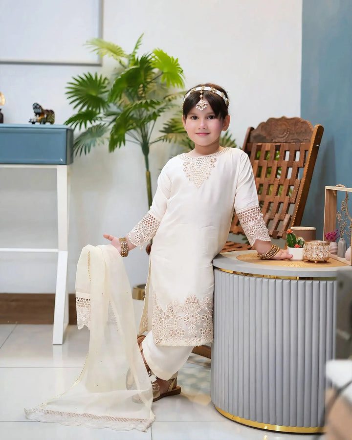 Kids Korean Raw Silk 3PC | 1204 Sha Posh Textile