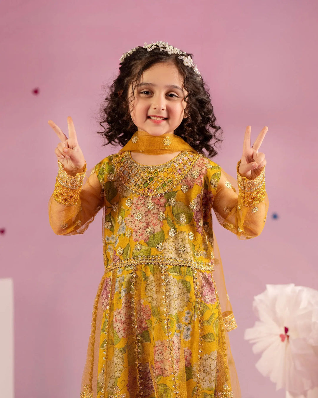 Kids Net Frock | 1160 Sha Posh Textile