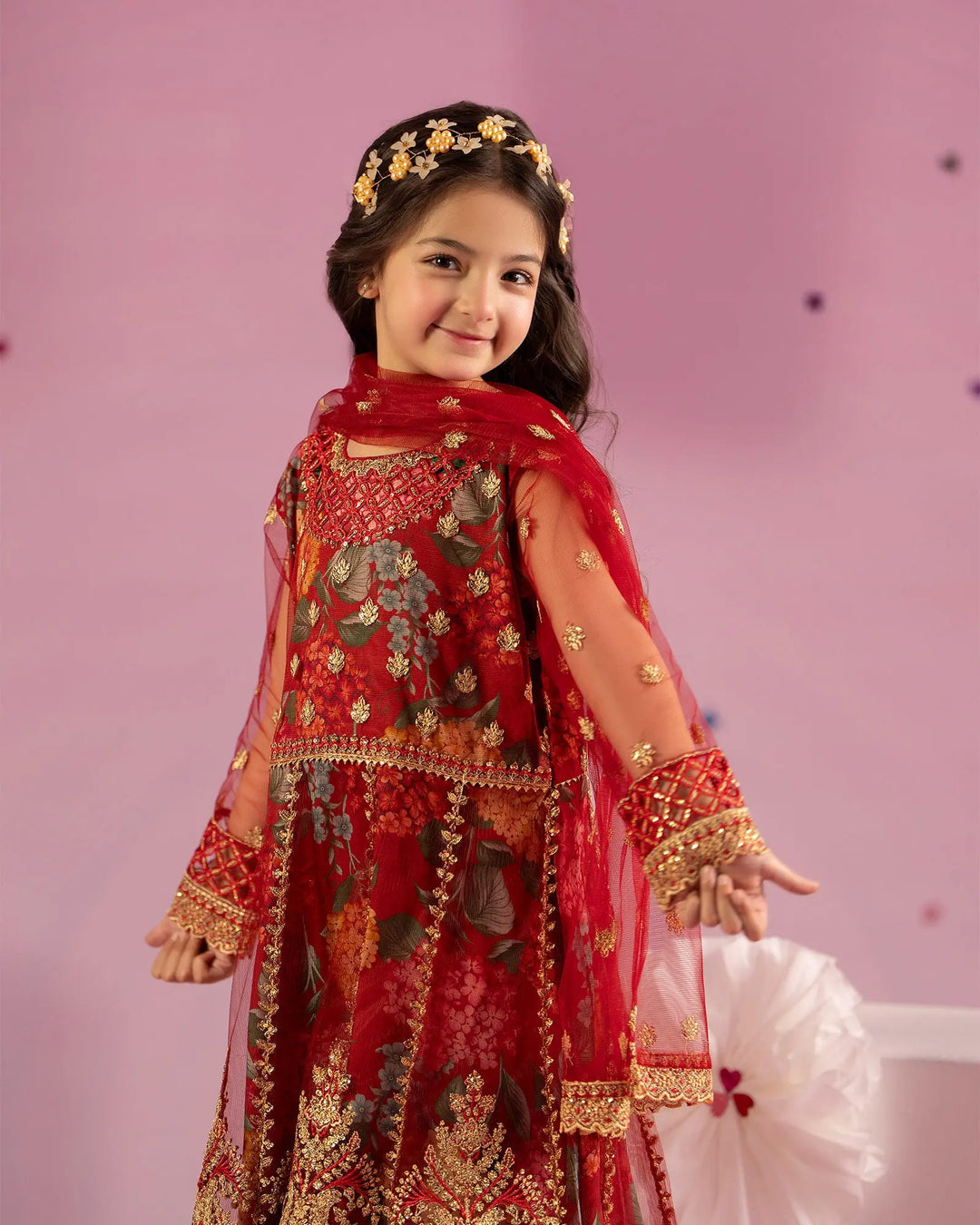 Kids Net Frock | 1160 Sha Posh Textile