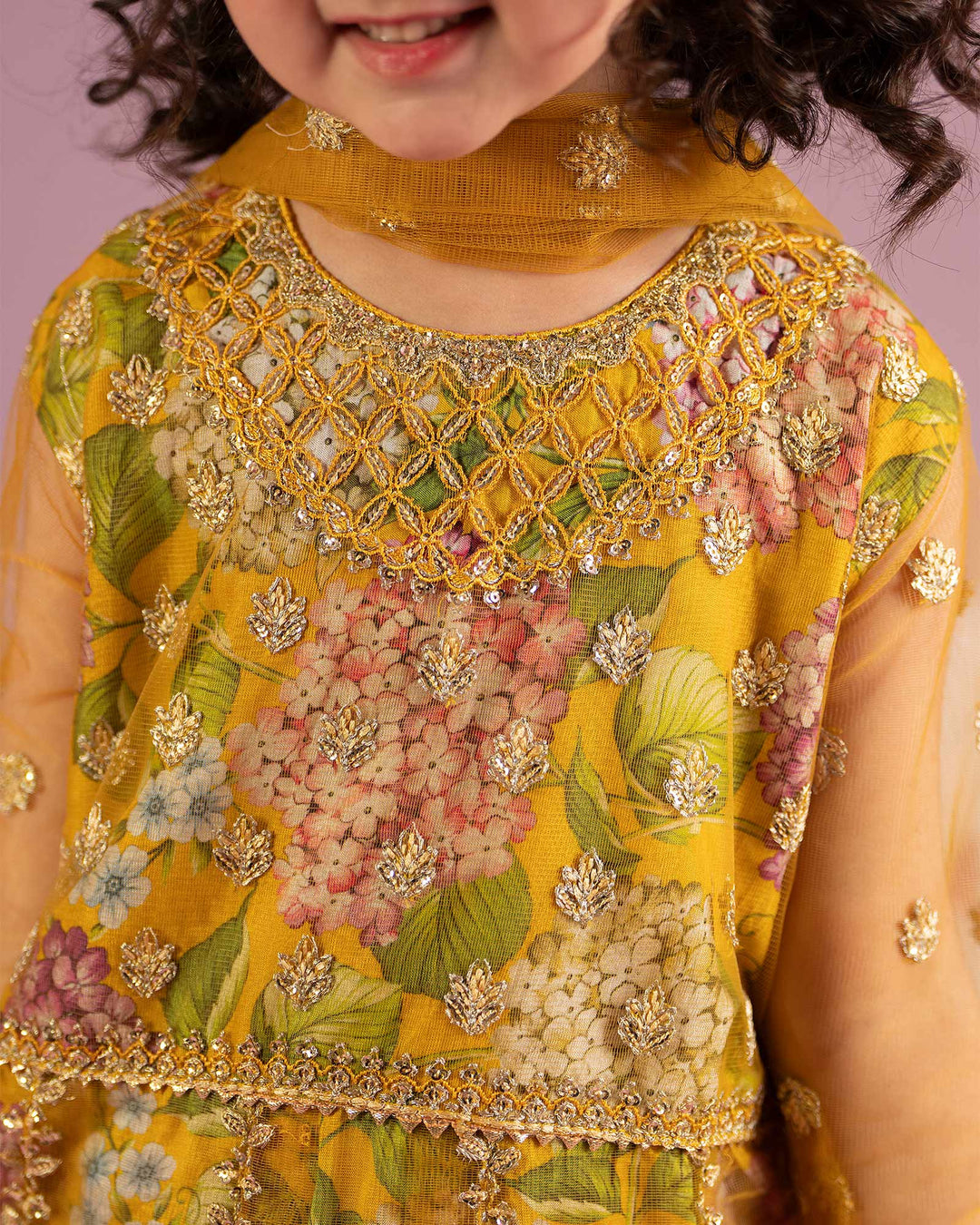 Kids Net Frock | 1160 Sha Posh Textile