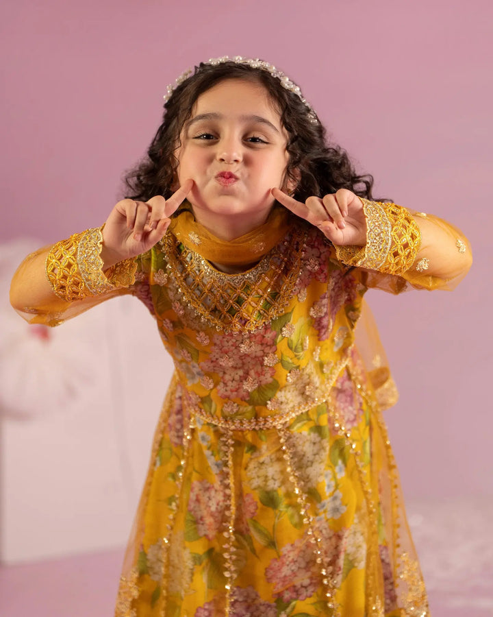 Kids Net Frock | 1160 Sha Posh Textile