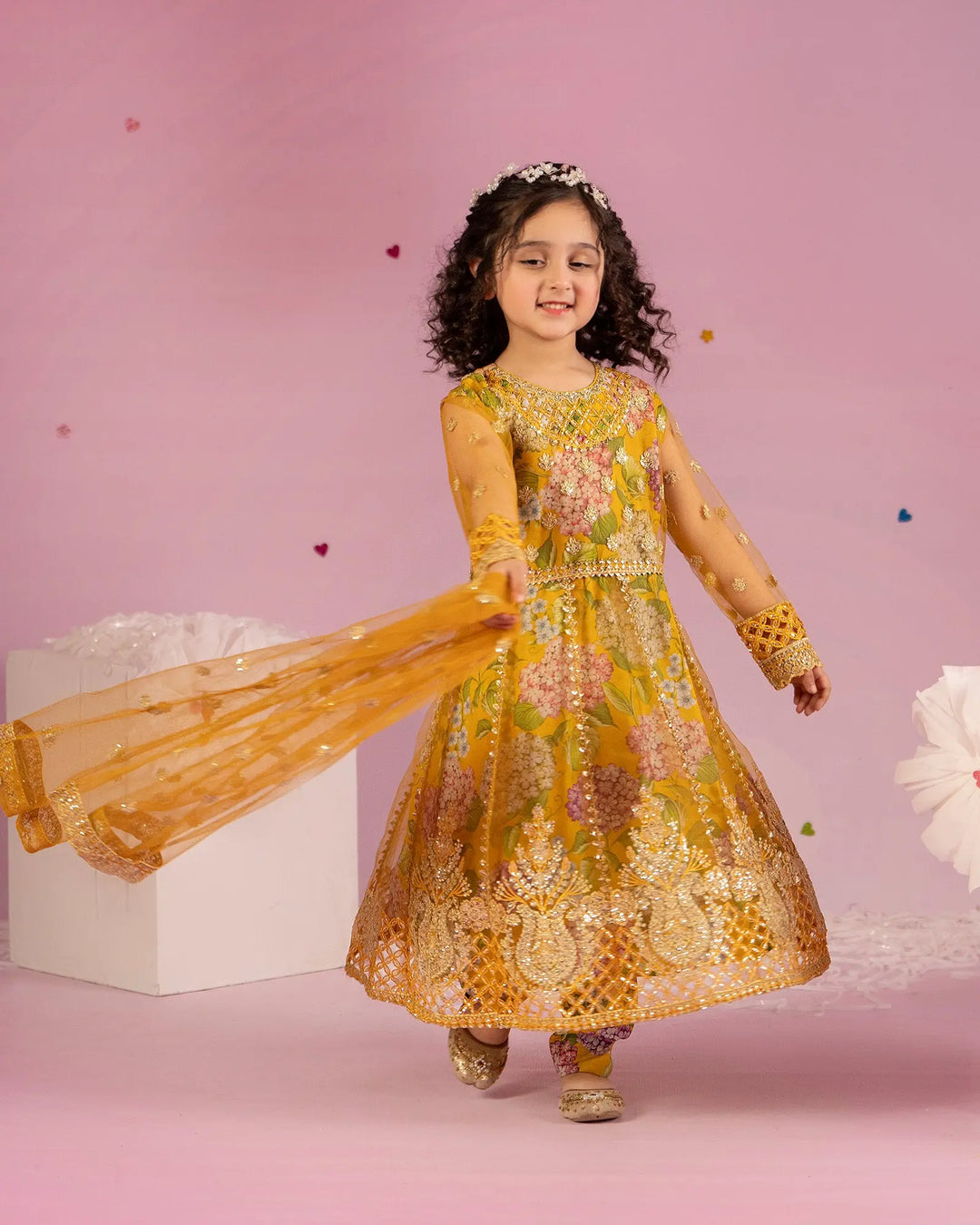 Kids Net Frock | 1160 Sha Posh Textile