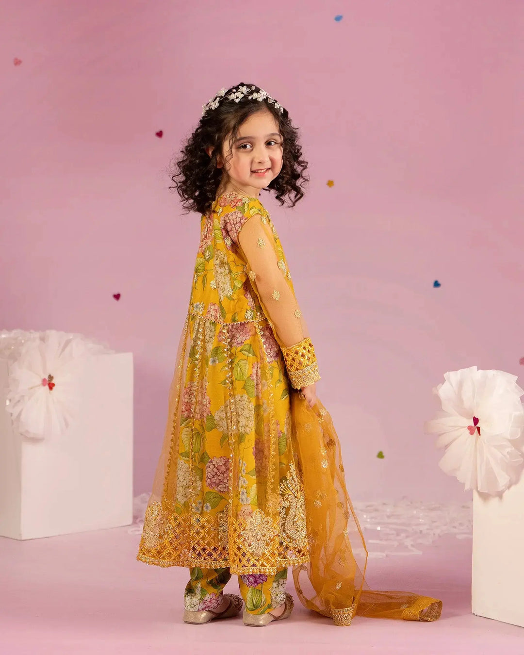 Kids Net Frock | 1160 Sha Posh Textile