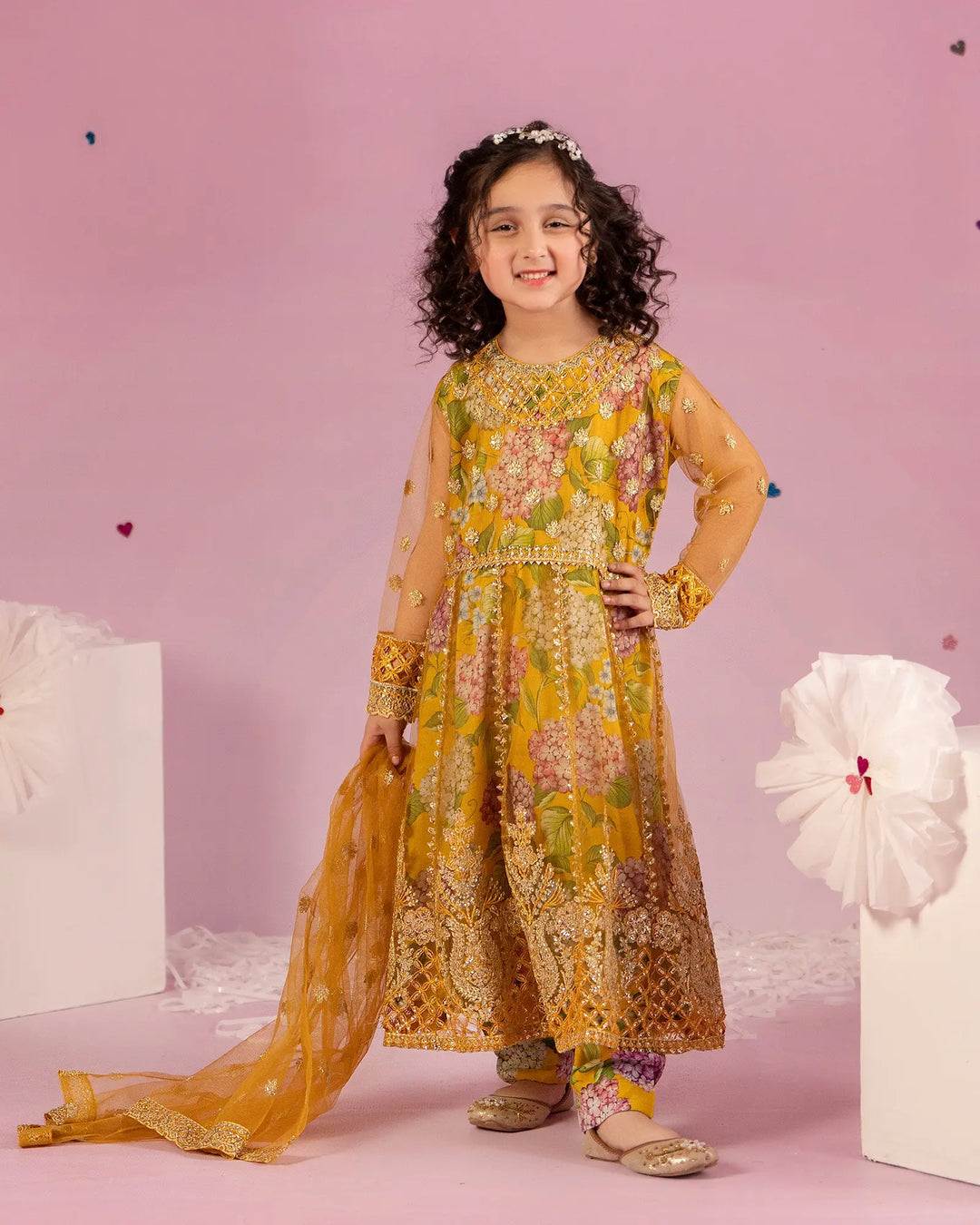 Kids Net Frock | 1160 Sha Posh Textile