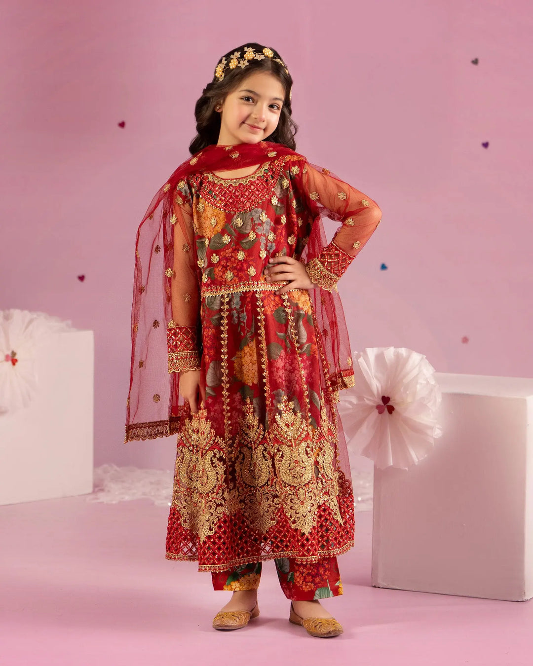 Kids Net Frock | 1160 Sha Posh Textile
