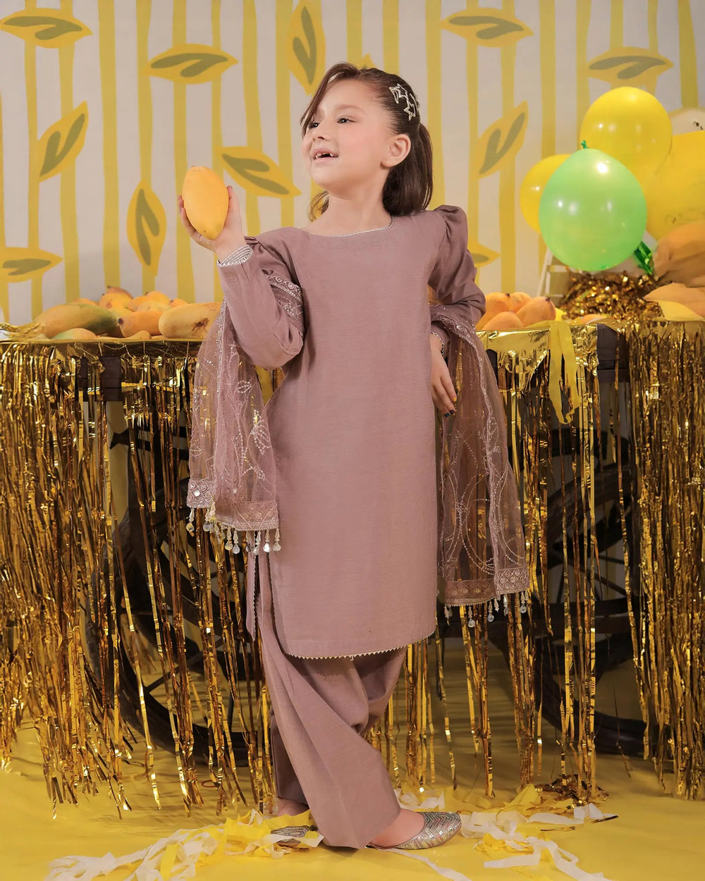 Kids Plain Paper Kata 3PC | 1142 Sha Posh Textile