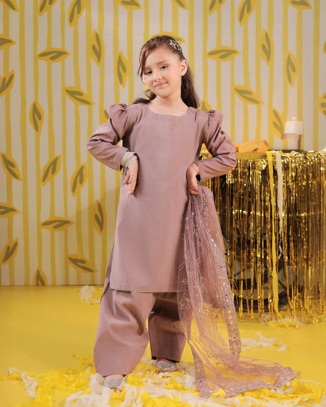 Kids Plain Paper Kata 3PC | 1142 Sha Posh Textile