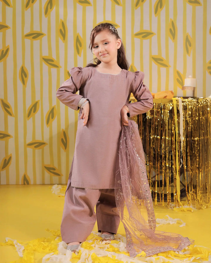 Kids Plain Paper Kata 3PC | 1142 Sha Posh Textile